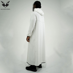 Premium Quality <b>Men</b> Tech <b>Thobe</b> Long Sleeve Hooded Soft Fabric Modest Wear Traditional Polyester Thobes and Turbans - Product Image 6