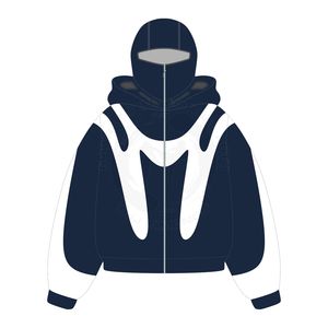 Custom Ninja Hoodie Unisex 100% Cotton <b>Sherpa</b> <b>Lined</b> Warm Winter Zip-Up Embroidered Soft Eco-Friendly Streetwear <b>Jacket</b> - Product Image 6