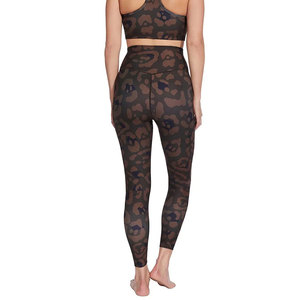 Leggings de Cintura Alta con Estampado de Leopardo para Mujer, Pantalones Transpirables Sin Costuras de Spandex y Poliéster con Protección UPF 50 - Product Image 5
