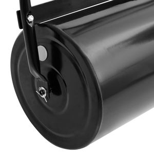 Grand rouleau aérateur manuel en acier noir pour pelouse - Product Image 4