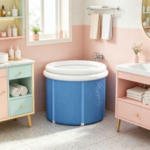 Vasca da Bagno Gonfiabile Portatile in Acciaio Inossidabile con Materiale Drop Stitch, Pieghevole per Terapia con Acqua Fredda e Recupero Sportivo all'Aperto - Product Image 5