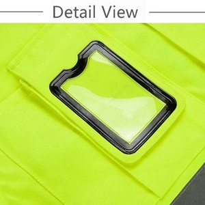 Veste de travail d'hiver imperméable pour hommes, haute visibilité ANSI Classe 1, bandes réfléchissantes LED, logo personnalisé OEM/ODM - Product Image 6