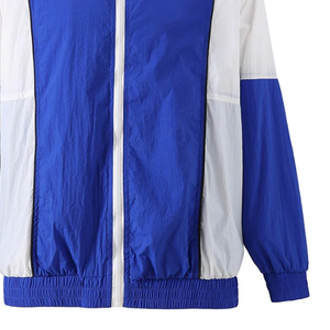 เสื้อแจ็คเก็ตกันลมซิกมา รอยัลบลู ไวท์ ฟูลซิป ผ้าโพลีเอสเตอร์กันน้ำ มีฮู้ด กระเป๋าหน้า ลายพิมพ์ ไซส์พลัส - Product Image 5