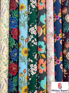 Elegant Polyester Digital Printed Fabric Custom Manufacturer with Custom Printing for Apparel and Clothing - Product Image 1