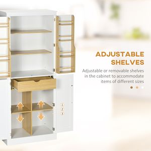 Mobile da Cucina Moderno Alto 183 cm con 5 Ripiani e 8 Cassetti Porta Spezie - Product Image 5