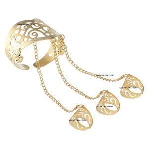 กำไลข้อมือแบบปรับขนาดได้ ชุบทอง ประดับแหวน รุ่นใหม่ปี 2025 สำหรับผู้หญิงและเด็กผู้หญิง เครื่องประดับ ZAM ZAM IMPEX ZZJ 1984 - Product Image 1