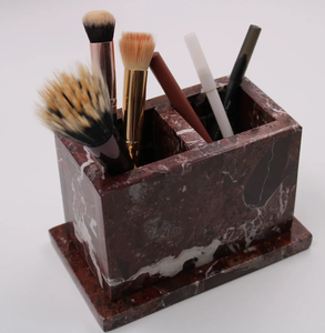 Marble Pen Holder Stationary Makeup <b>Brush</b> Holder Bathroom Office Home Pen Holder Office Decor Marble Multi-Functional Pen Holder - Product Image 1