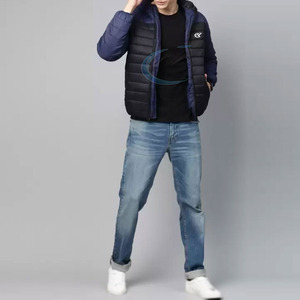 Factory Winter New Arrival <b>Hooded</b> <b>Long</b> Sleeve <b>Puffer</b> Men's <b>Jacket</b> with Customized Front Logo Breathable & Eco-Friendly - Product Image 6