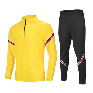 Survêtement unisexe personnalisé avec logo, demi-zip, pour le fitness, vêtement de sport décontracté, imprimé, uni, design 2-en-1, idéal pour l'échauffement printanier et l'évacuation de l'humidité. - Product Image 4