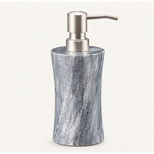 Distributeur de savon en marbre gris naturel à prix d'usine avec pompe en acier inoxydable antirouille, flacon de lotion pour hôtel moderne et maison - Product Image 3