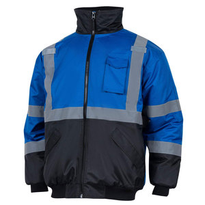Chaqueta de Trabajo Econex para Hombre, de Alta Visibilidad, Reflectante, de Poliéster, con Cierre Frontal, Franjas de Seguridad, Certificación CE, Detección de Agujas - Product Image 5