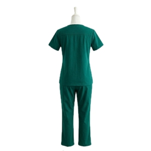 Venta al por mayor HYPEN SPORTS Camiseta de manga corta rosa intenso antiarrugas, azul marino y verde azulado, de tela de alta gama, lavable, para hospital - Product Image 2