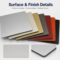 Panneau composite en aluminium Alucobond, taille standard 5 mm 1220*2440 mm, personnalisation pour mur-rideau, directement de l'usine