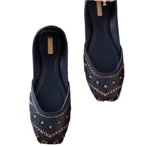 Attire Pair Elegantly Crafted High Quality Faux Leather Printed Anti-Slippery Customizable All Seasons <b>Khussa</b> - Product Image 1
