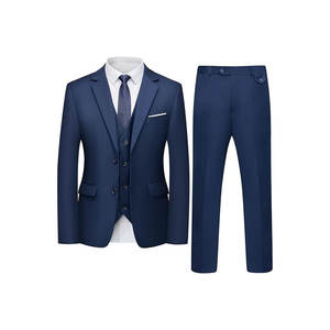 Costume de mariage sur mesure trois pièces croisé à col mandarin plissé en crochet délavé pour homme – Qualité supérieure – Vente en gros - Product Image 6