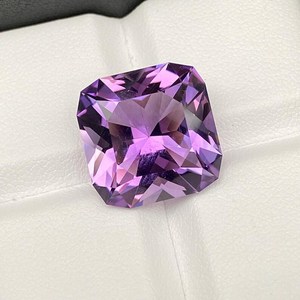 Ametyste violette naturelle, taille coussin carrée, pierre précieuse en vrac de qualité supérieure, quartz violet pour la fabrication de bijoux - Product Image 3