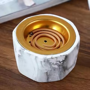 Gold Finished Epoxy Resin Sandalwood Modern Art Antique <b>Square</b> Shaped Mabkhara Customized Indian Incense Burner Top Selling - Product Image 5