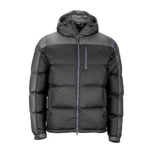 <b>Men's</b> <b>Navy</b> Hooded Coat <b>Quilted</b> Zipper Front Casual Puffer <b>Jacket</b> Regular Fit Stand Collar Woolen Eco-Friendly 100% High Fill - Product Image 3