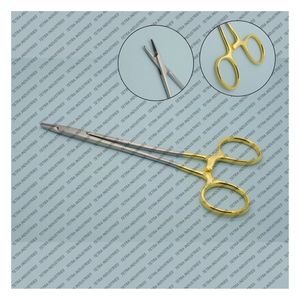 Porte-aiguille suédois TC de haute qualité, pointe dentelée délicate, en acier inoxydable, instruments dentaires, porte-aiguille chirurgical manuel CE - Product Image 1