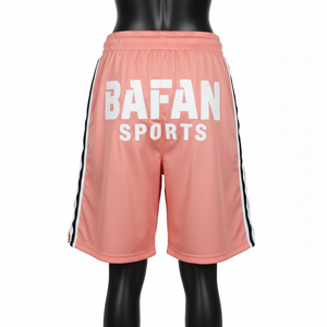 Shorts de basket-ball pour femmes, haute qualité, 160 GSM, polyester mesh, toucher doux, bande latérale, logo personnalisé. - Product Image 2