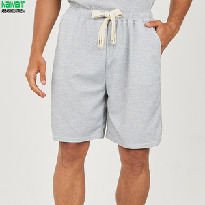 Conjunto de Camiseta de Cuello Redondo de Algodón Gris para Hombre Naimat, Color Sólido, Informal, Verano, Tejido Transpirable, Manga Corta, con Pantalones Cortos a Juego - Product Image 5