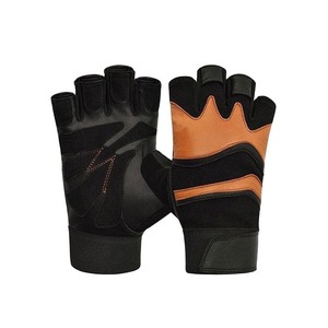 Premium Heavy Weightlifting Gym Fitness Gloves For Men <b>Half</b> Finger Anti <b>Slip</b> Gloves With Padded Wrist Strap And Comfortable Grip - Product Image 4