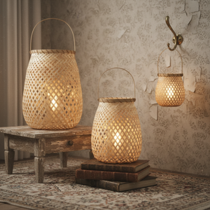 Handmade Bamboo <b>Candle</b> Holder Bamboo Lantern Wholesale <b>Cheap</b> Price Eco-friendly Handle Crafted Lantern for Home Decor - Product Image 2