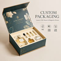 Boîte cadeau magnétique de luxe, emballage personnalisé pour parfum et artisanat, boîte rigide à fermeture magnétique pliable, emballage haut de gamme pour cadeaux et artisanat