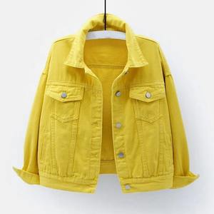 Chaquetas Vaqueras OEM para Mujer, Chaqueta Informal de Mezclilla para Otoño, Abrigo Vaquero con Botones, Chaqueta Vaquera Extra Grande para Damas - Product Image 5