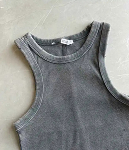 Custom Logo Fitness Clothing Jogger Tank <b>Top</b> Casual Workout Sport Gym <b>Crop</b> <b>Tops</b> for Women - Product Image 3