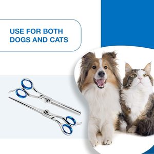 Ciseaux de toilettage professionnels en acier inoxydable pour la coupe des poils d'animaux - Coupe durable, lisse et facile - Product Image 6