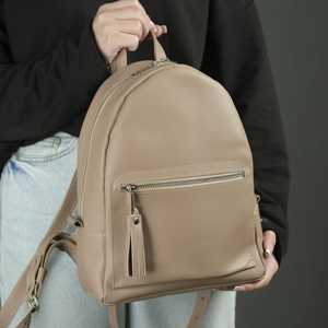 Wholesale Custom Genuine Leather Mini Backpack Supplier Small Real Leather Shoulder Rucksack <b>Bag</b> <b>Women</b> LSBP-0106 - Product Image 2