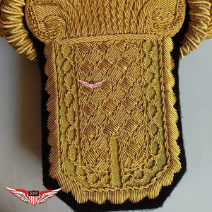 KEW Lujosas Epaulettes Vintage Bordadas en Oro Ecológicas para Prendas Ceremoniales (Tamaño/Color/Material Personalizables) - Product Image 3