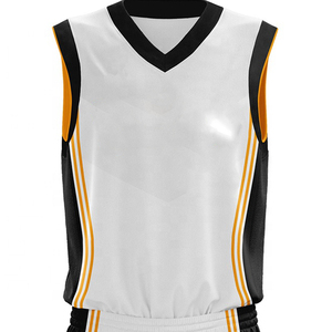 Ensemble de maillots de basket-ball à rayures personnalisés, nouveau design, sublimation, respirant, grande taille, faible MOQ, vêtements de sport unisexes, logo d'équipe - Product Image 6