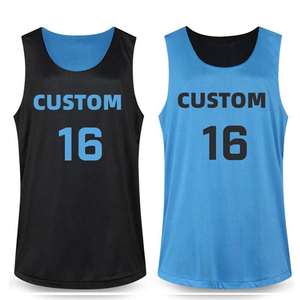 Custom Design Polyester Mesh Stitched Running Singlet Numbers Sublimated Blank Reversible Basketball Jersey Plus Size Quick Dry - Product Image 1