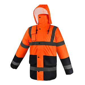 Fabricación de Ropa de Seguridad Reflectante, Chaquetas de Trabajo Impermeables de Alta Visibilidad para Invierno, Chaqueta de Construcción - Product Image 6
