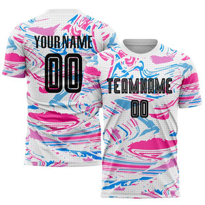 Custom Sublimation Mesh Soccer Jersey Unisex Short Sleeve Breathable Sportswear Soccer Jersey - Product Image 1