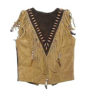 เสื้อกั๊กคาวบอยหนังแท้สไตล์วินเทจ กันน้ำ ระบายอากาศได้ดี สำหรับทุกเพศทุกวัย สไตล์ไฮสตรีท แฟชั่นใหม่ ขายดี - Product Image 2