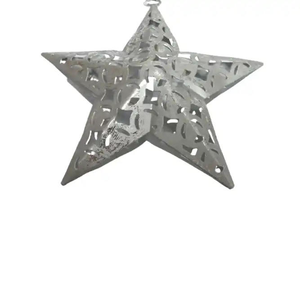 Christmas Decorative Iron <b>Hanging</b> <b>Star</b> Ornaments Luxury Design American Fashion Style Customized Size Handmade Silver Wash - Product Image 4