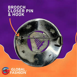 Broche de Kilt Personalizado con Diseño de Arpa Irlandesa, Estilo Escocés Tradicional, 3 Pulgadas, Antiguo, OEM ODM - Product Image 6