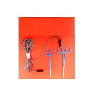 Ciseaux monopôlaire courbés 7,5 mm, forceps artériels courbés 8,5 mm avec câble en silicone de 3 mètres pour utilisation en salle chirurgicale, outils certifiés Classe I CE - Product Image 2