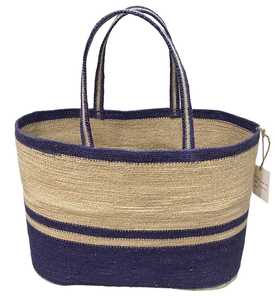 Handmade Jute Storage Basket With Dual Handles Woven Rope Organizer Bag For Home Laundry Picnic Storage Decorative Basket - Product Image 3
