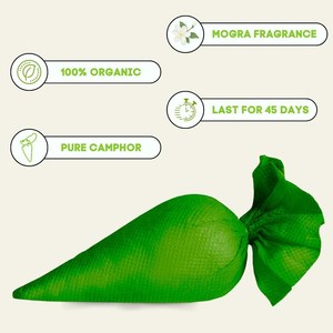Désodorisant à base de plantes en cône de camphre pour voitures, salles de bain et armoires – Éliminateur d'odeurs naturel longue durée - Product Image 6