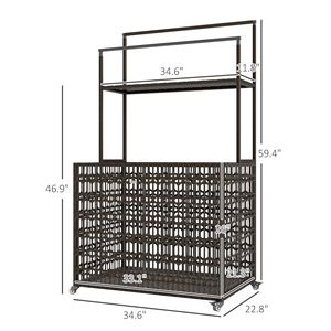PE Rattan Wicker <b>Pool</b> Float Storage Organizer with Rolling <b>Pool</b> Caddy Floating Basket Shelf Towel Bars <b>Pool</b> Tools & <b>Accessories</b> - Product Image 3