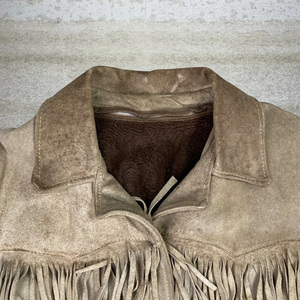 Custom Women's Western Fringe <b>Suede</b> Leather <b>Jacket</b> Genuine Cow <b>Suede</b> Cropped Cowgirl <b>Jacket</b> Vintage Tassel Biker Coat - Product Image 5