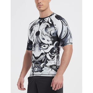 Fabricant de vêtements de sport à compression à séchage rapide, rashguard à manches courtes de qualité supérieure, fourniture en gros - Product Image 2