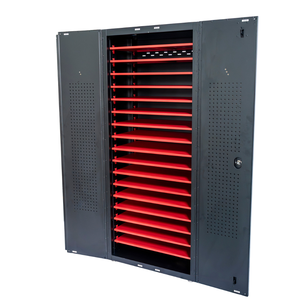 Vente en gros Coffre à outils supporté par OEM 76cm 03 niveaux en acier revêtu de puissance pour le garage de mécanicien et l'armoire de stockage d'atelier - Product Image 1