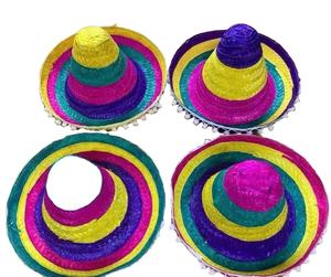 Mini-sombreros mexicains aux couleurs vives pour la décoration de photos de fête et les tenues de club, événements et célébrations en boîte de nuit, bar à tacos - Product Image 2