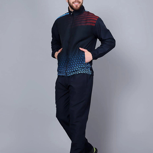 Conjunto Deportivo Unisex, Estampado Sólido, con Capucha, Cierre de Cremallera, Bolsillos Laterales, 100% Poliéster, Corte Holgado, Peso Medio, para Invierno - Product Image 3