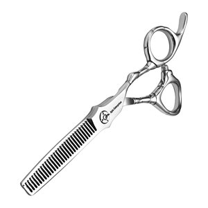 Ciseaux à cheveux fins de 6,5 pouces en acier inoxydable japonais affûtés à la main pour coiffeurs professionnels et usage domestique - Product Image 1